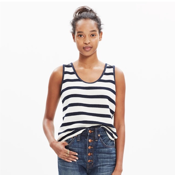 Madewell Coastland Tank Top in Stripe Size M - Picture 2 of 3